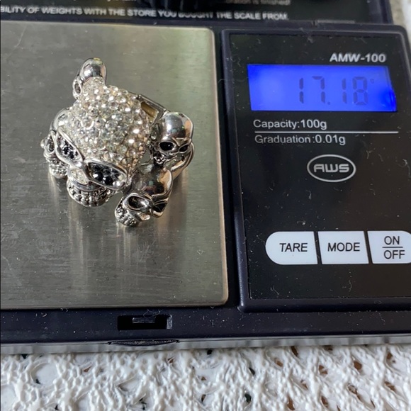 🖤Skull 💕silver ring - Picture 9 of 10